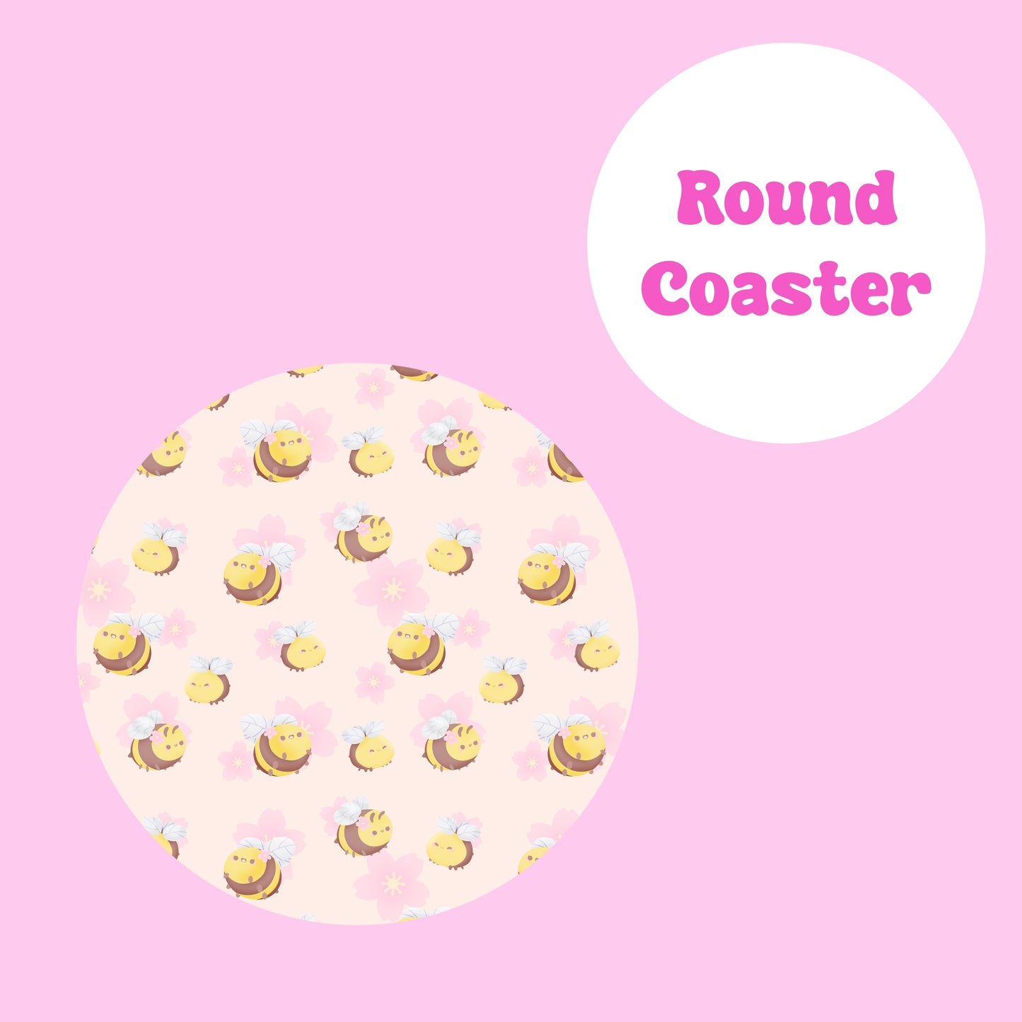 Kawaii bee coaster