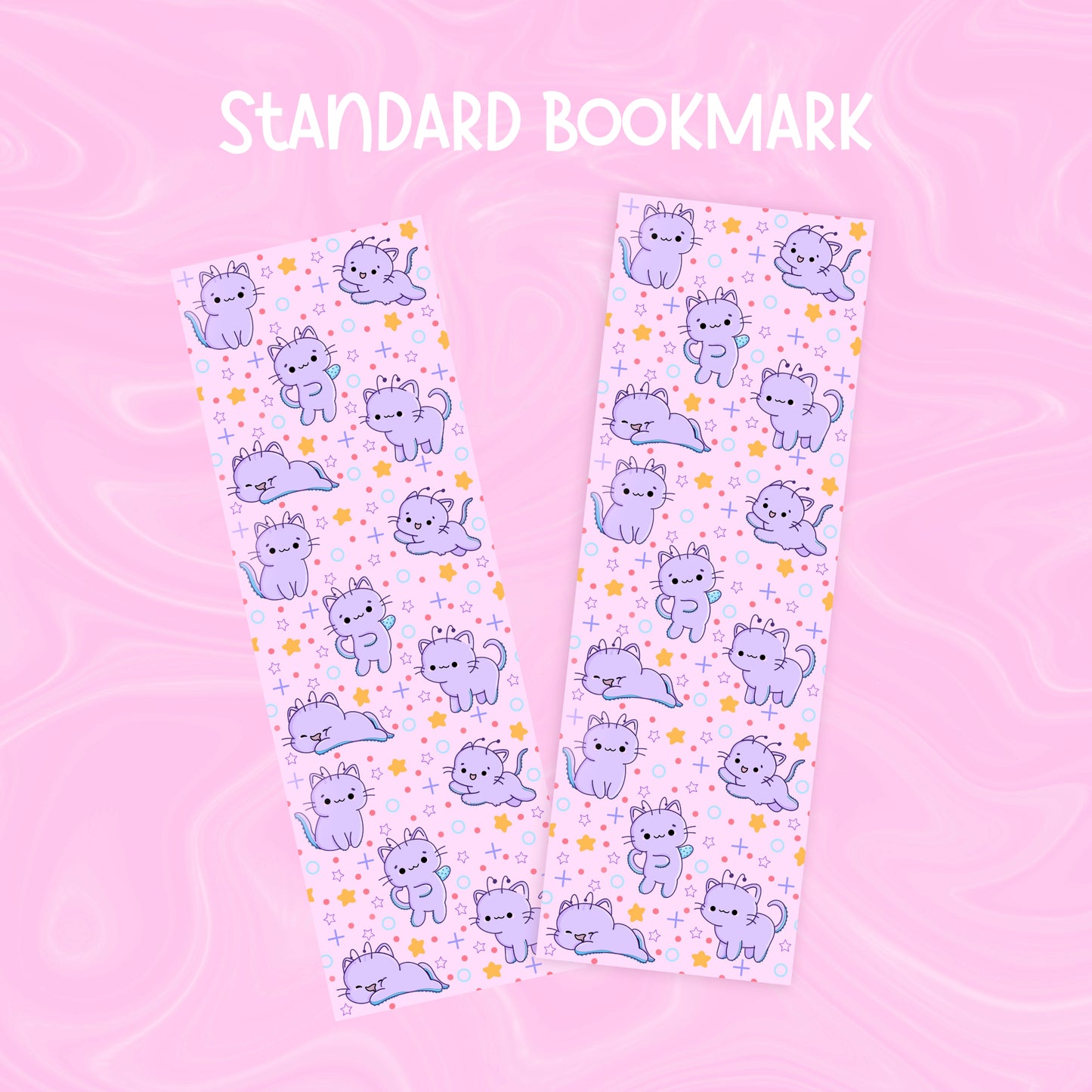 Summer 2025 alien kitty bookmark | cute, aesthetic, animal, kawaii, character, bookish, booktok, gifts for readers
