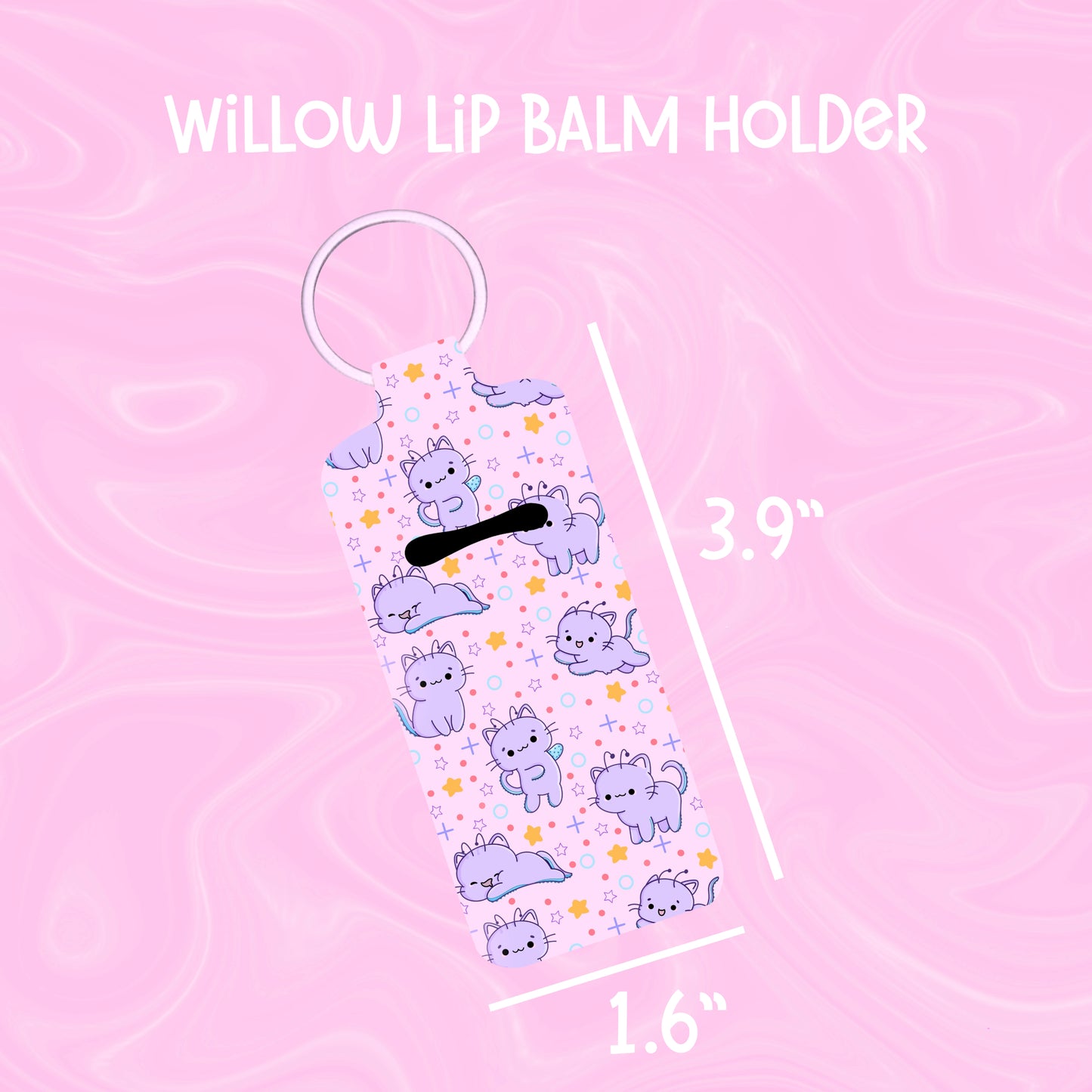 Willow the alien kitty lip balm holder