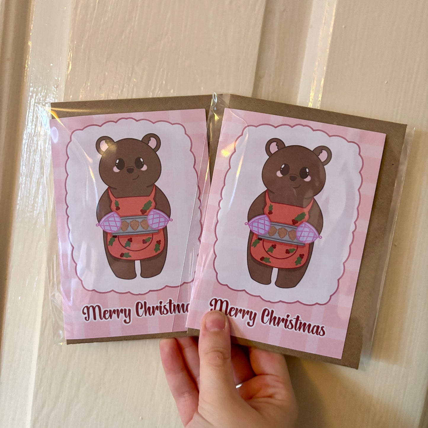 Kawaii baking themed Christmas card