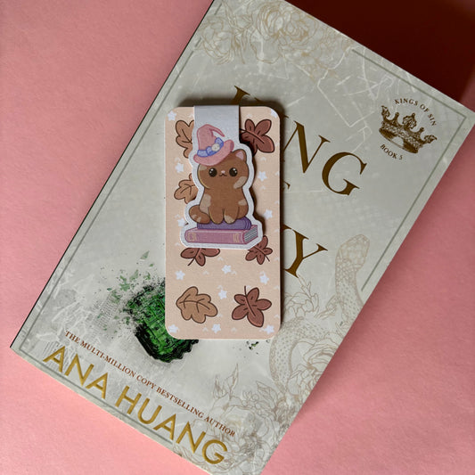Kitty witch magnetic bookmark