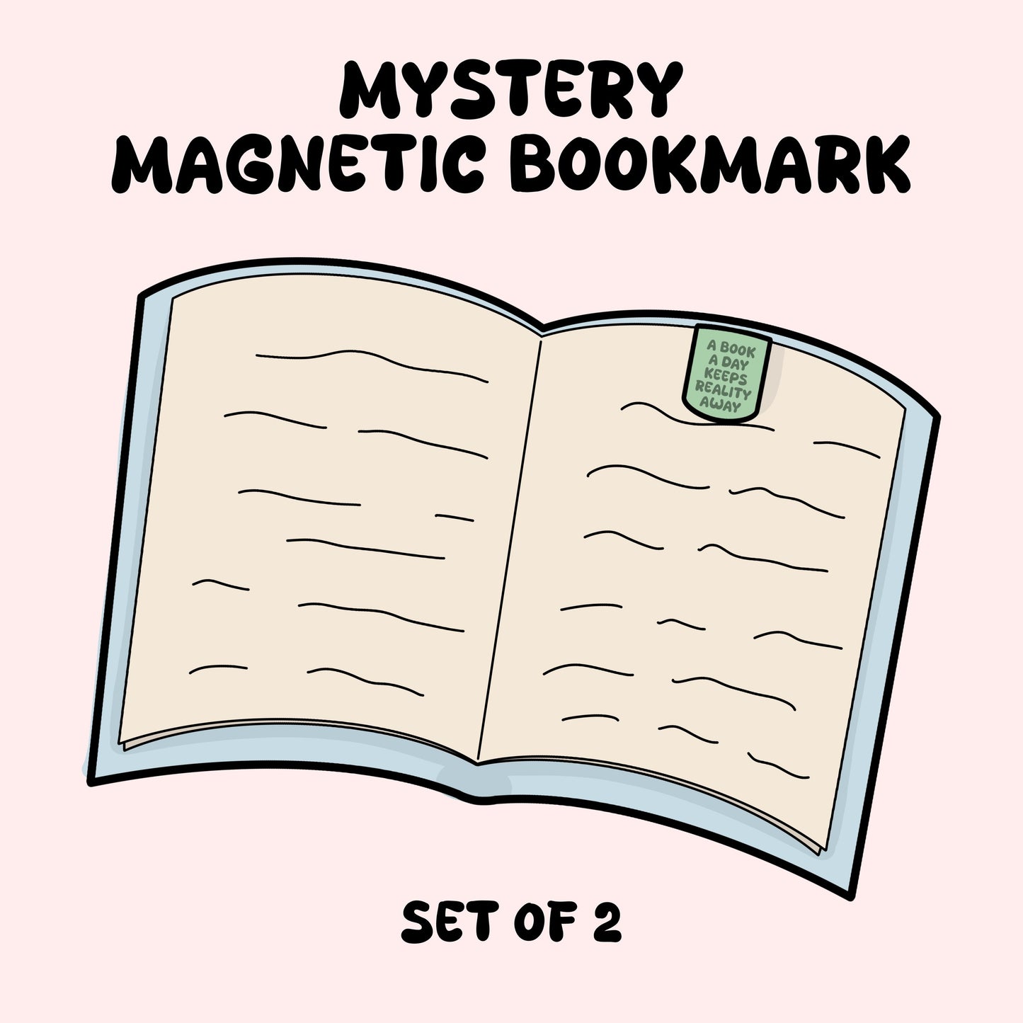 Mystery Magnetic Bookmark twin pack