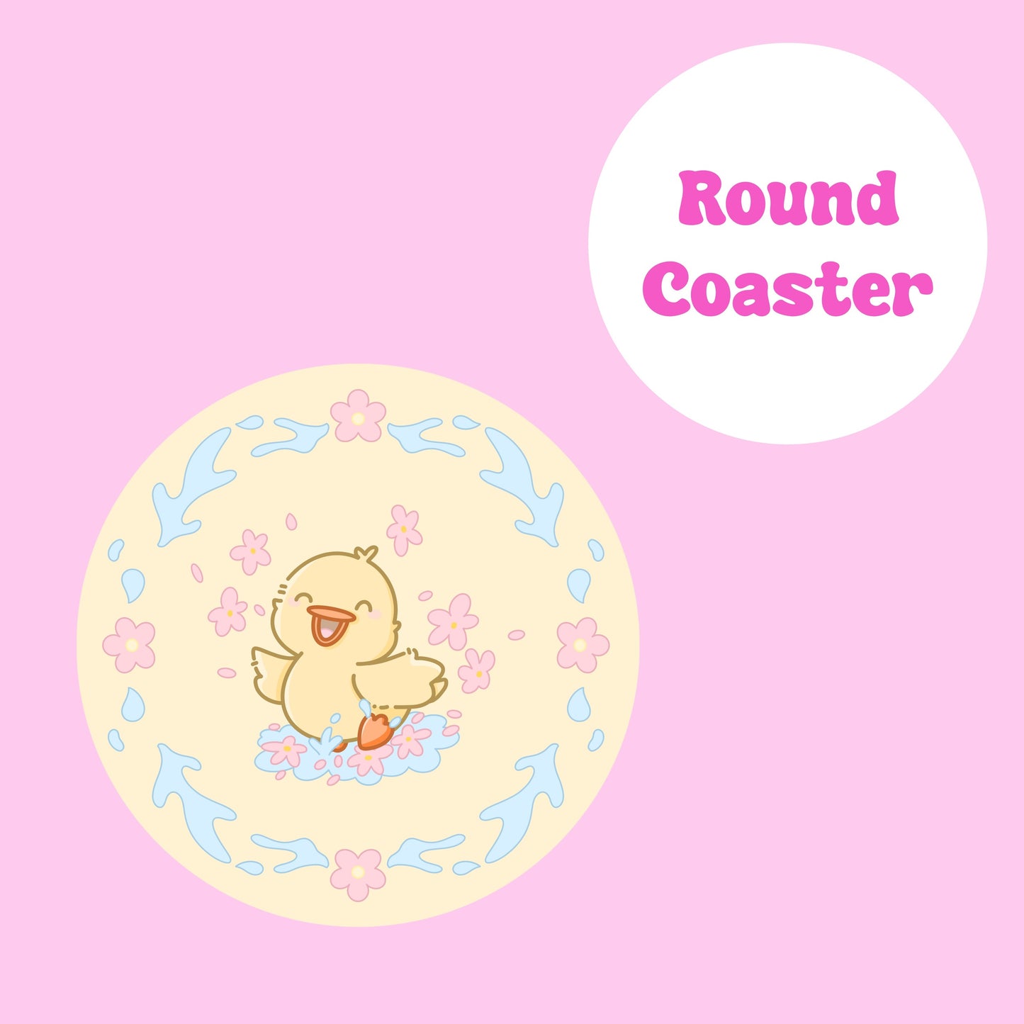 Splashing duck coaster