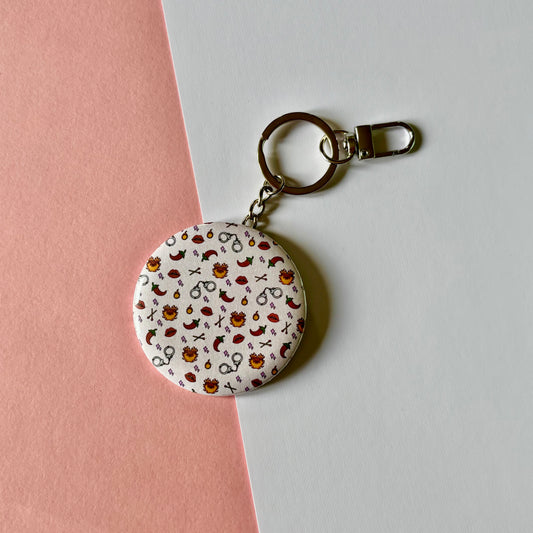 Spicy romance keyring