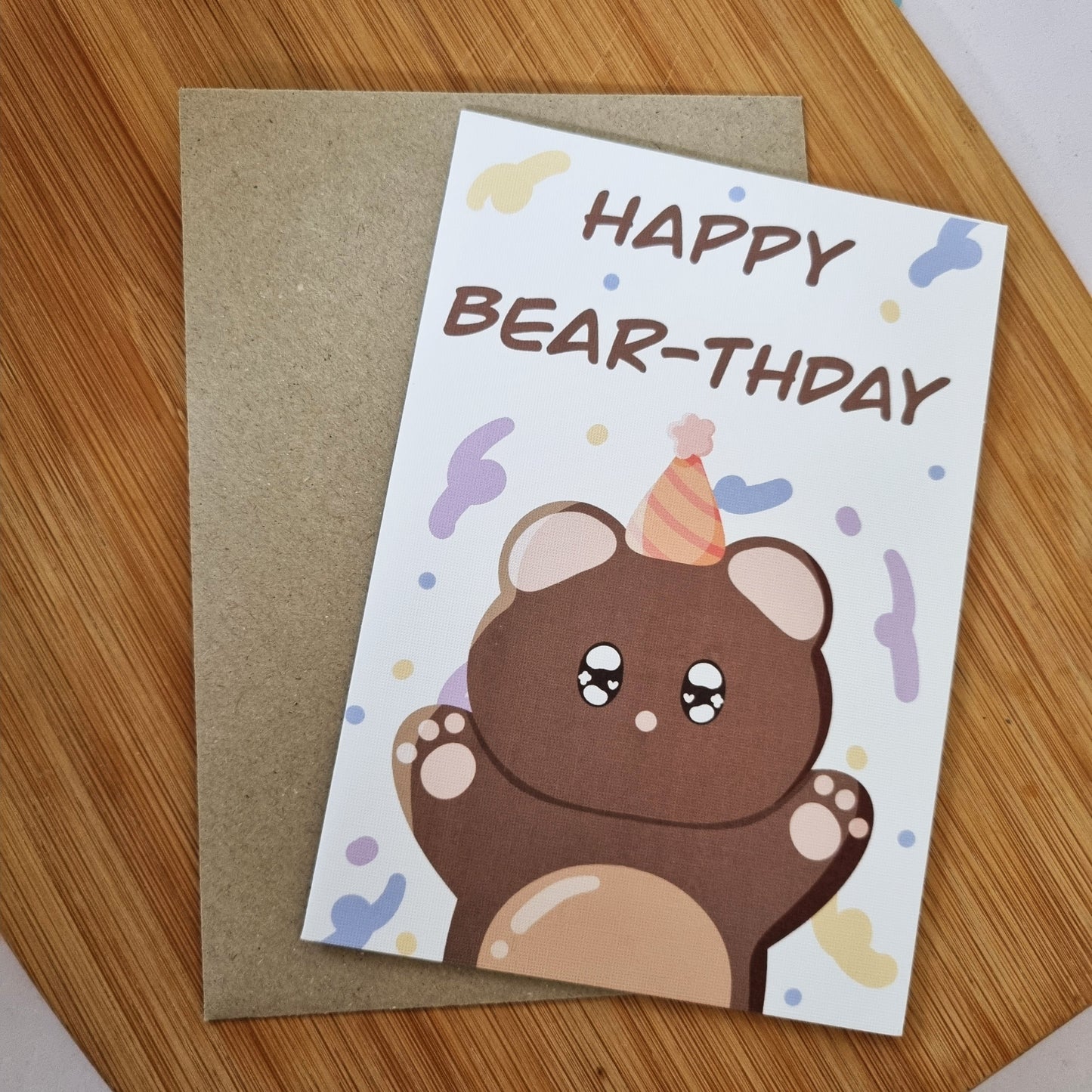 Happy Bear-thday card