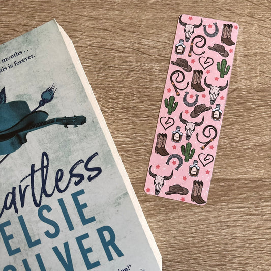 Cowboy romance bookmark