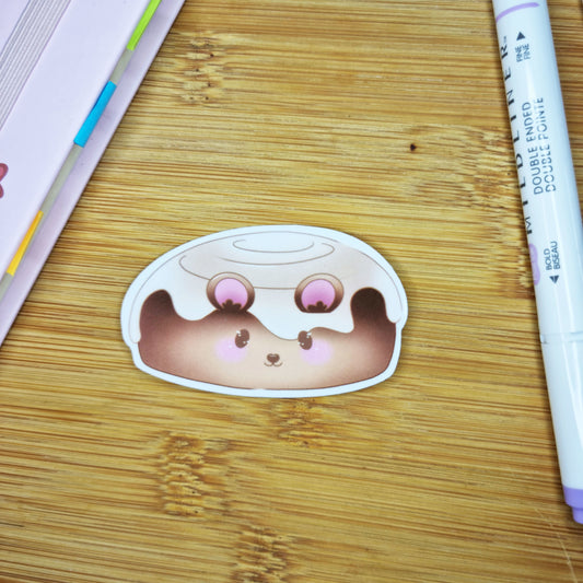 Kawaii cinnabon vinyl sticker