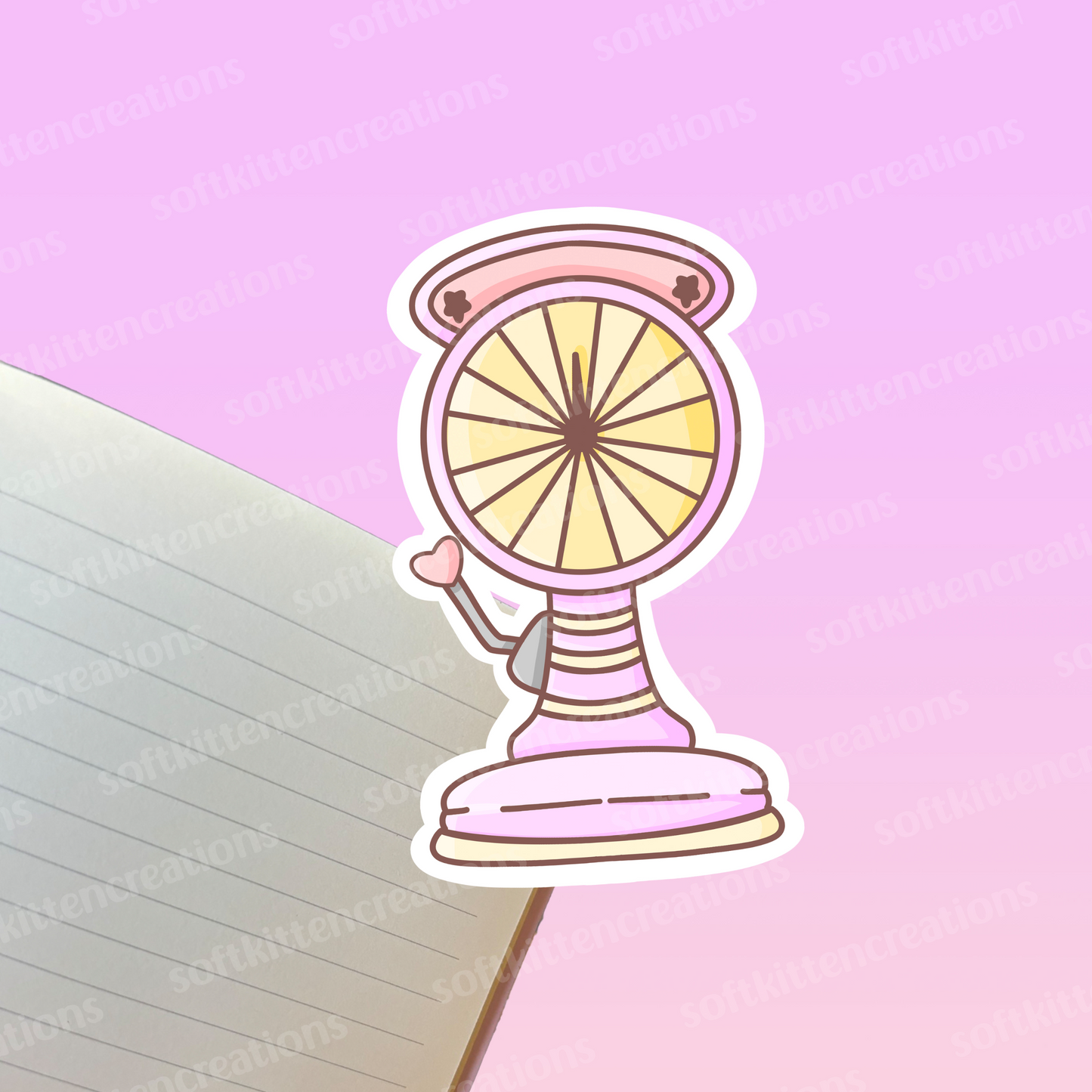 Fortune wheel die cut vinyl sticker