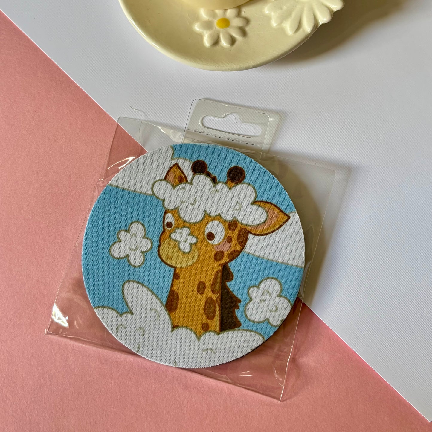 Cute giraffe coaster