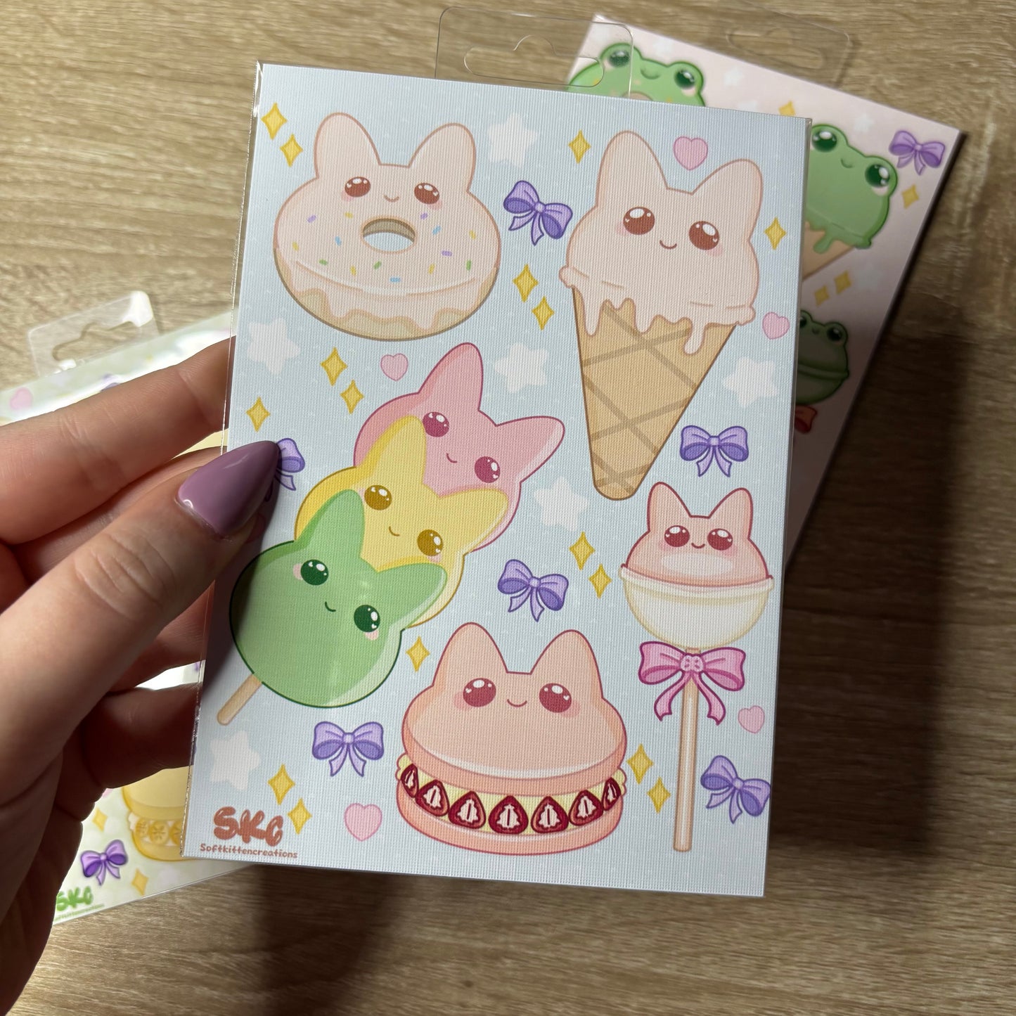 Kawaii foodies art print