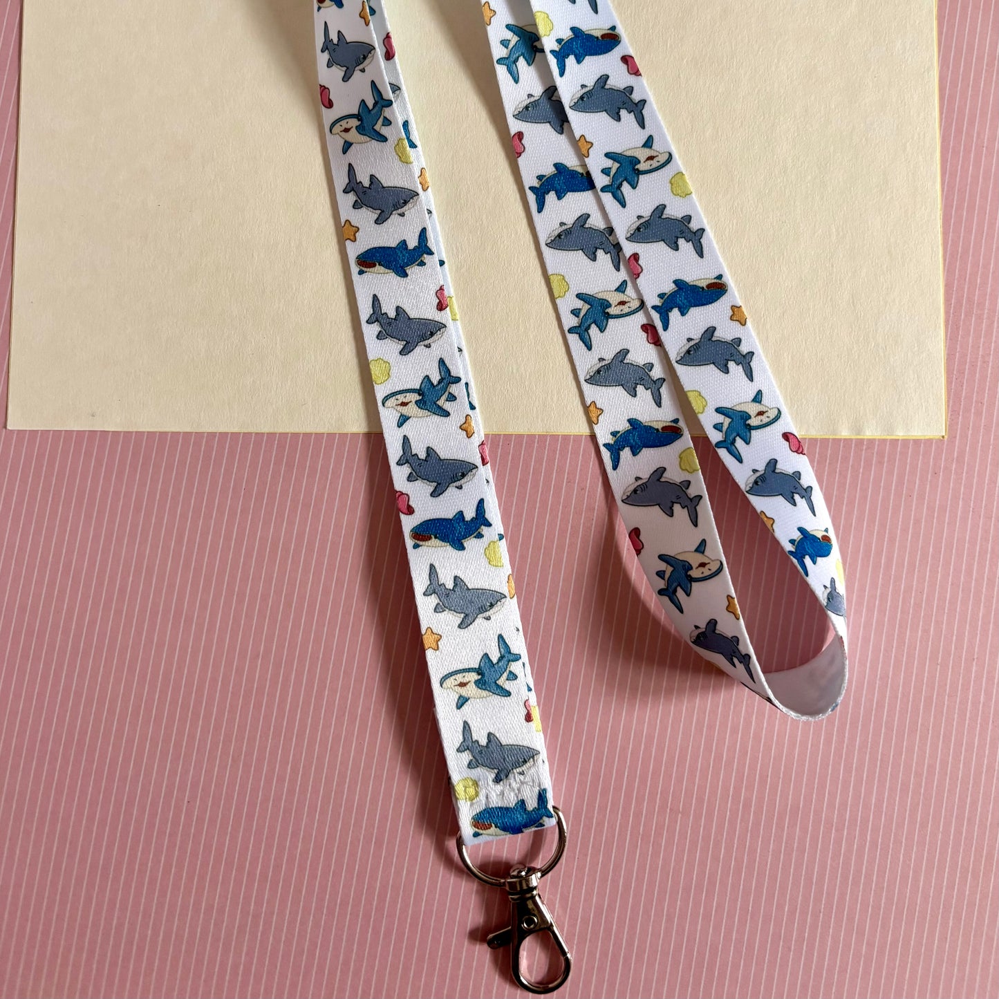 Satin lanyard | Kawaii, Sharks, cute, Merch, Aesthetic
