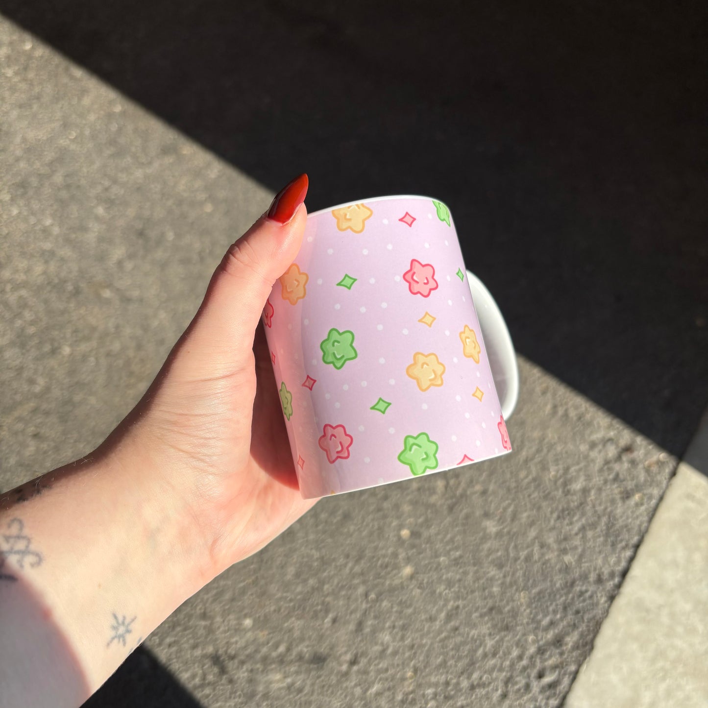 Japanese star candy mug