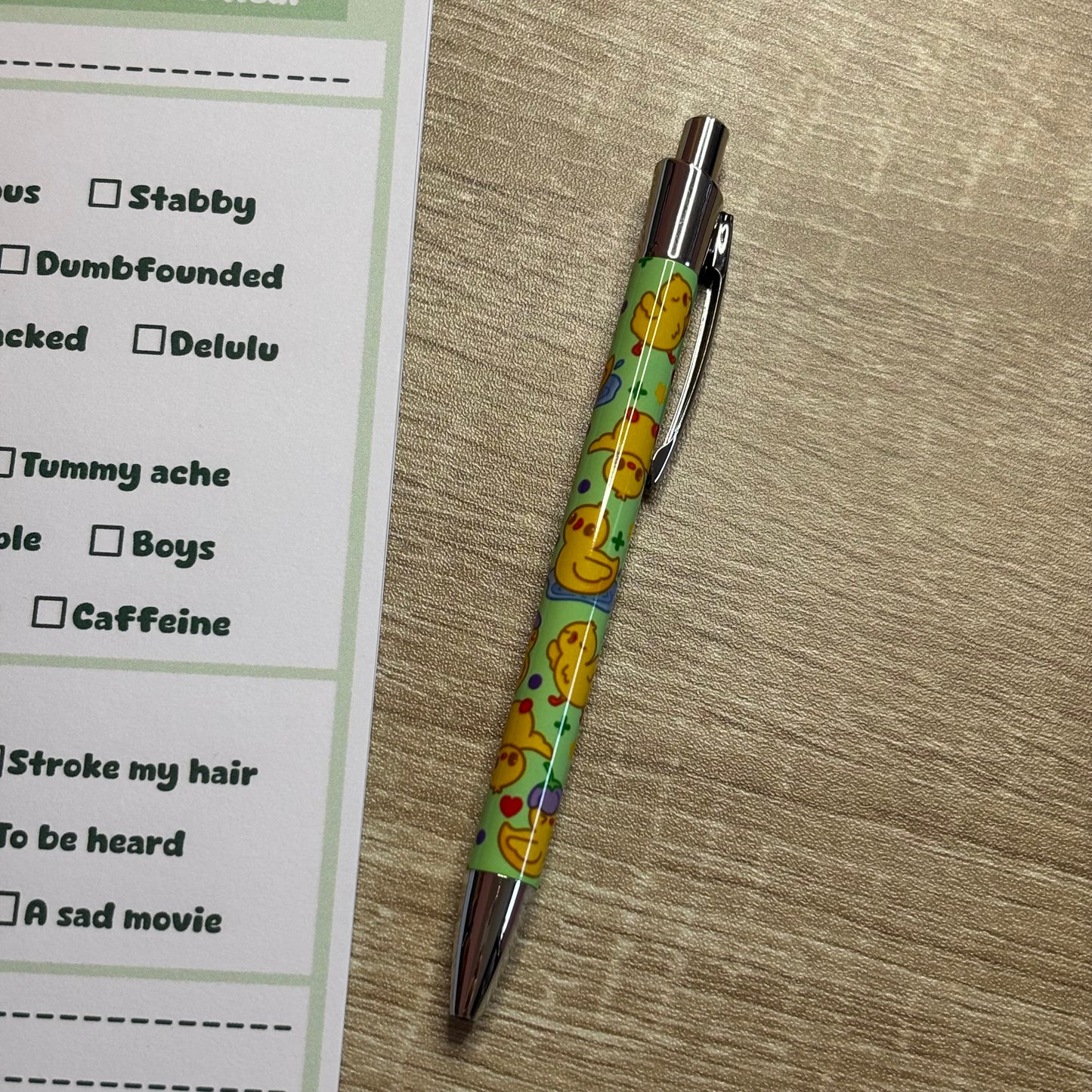 Kawaii ballpoint pen | black ink, aesthetic, cute, colourful