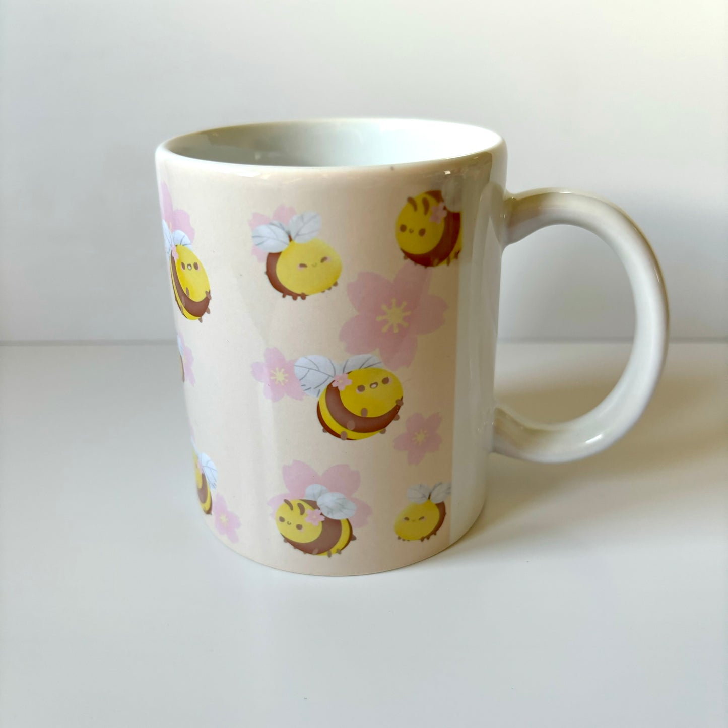 Pastel bees mug