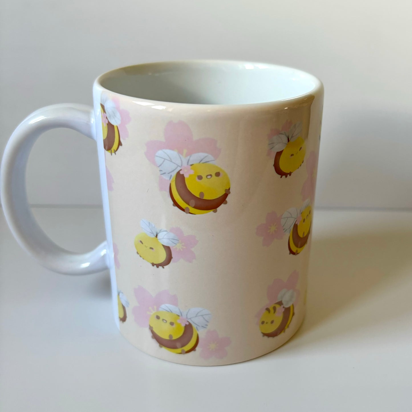 Pastel bees mug