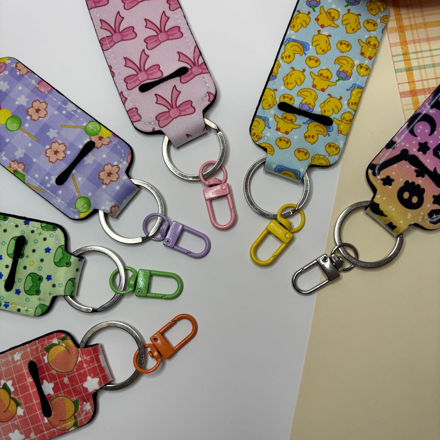 Lip Balm holder | keychains, keyrings, cute, bookish, booktok, accessories