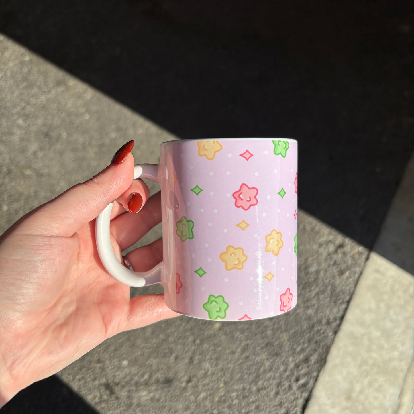 Japanese star candy mug