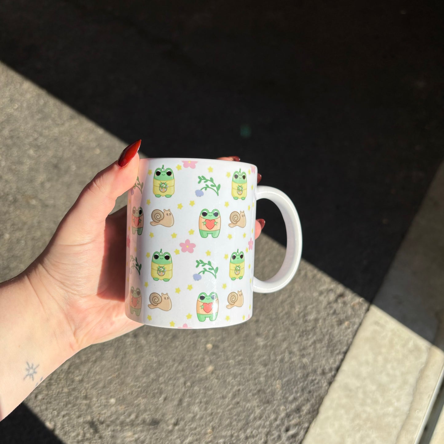 Garden froggy mug