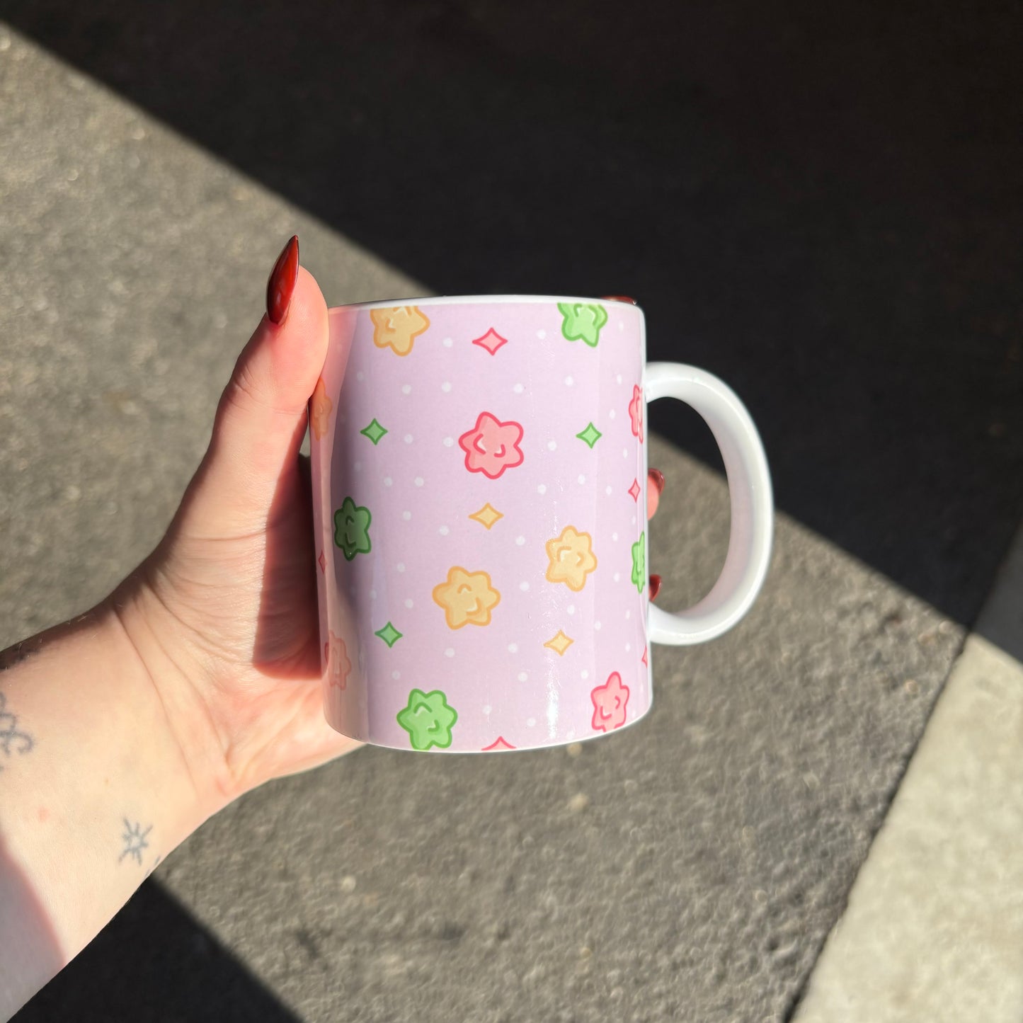 Japanese star candy mug