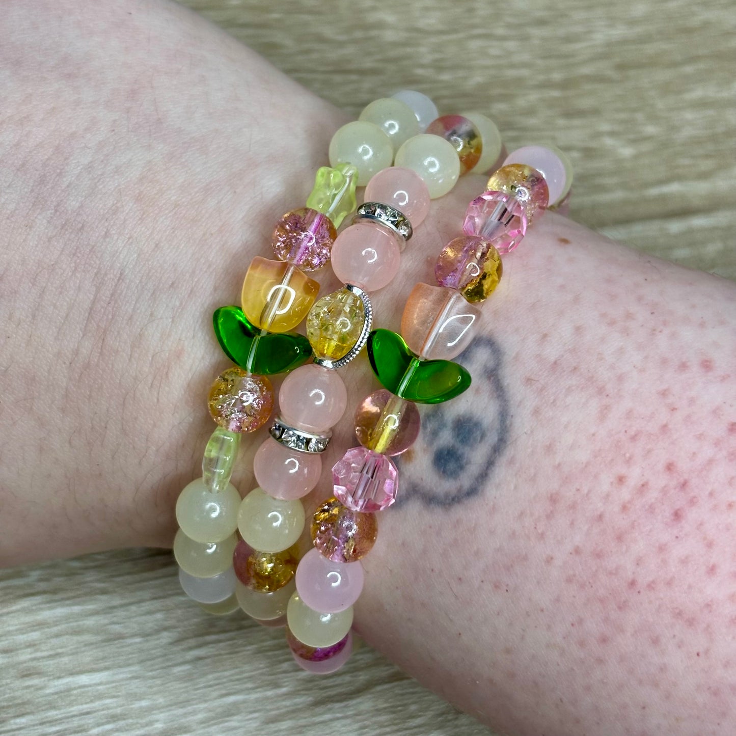 Mystery Glass bracelet | aesthetic, jewellery, luxury, handmade, gifts for her, cute, colourful, fun