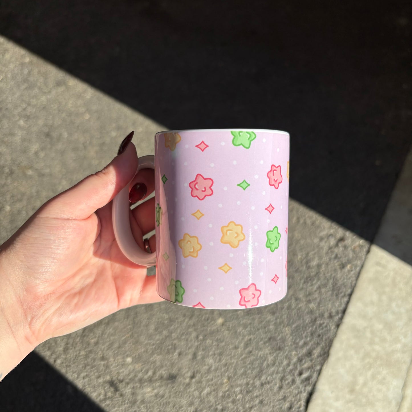 Japanese star candy mug