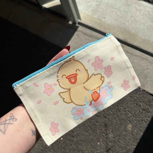 Splashing duck zip pouch