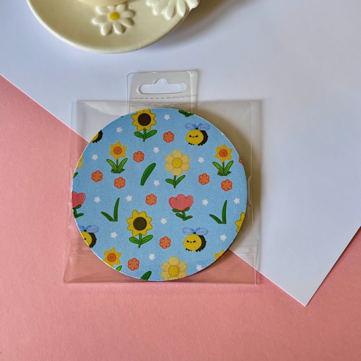 Spring pattern coaster