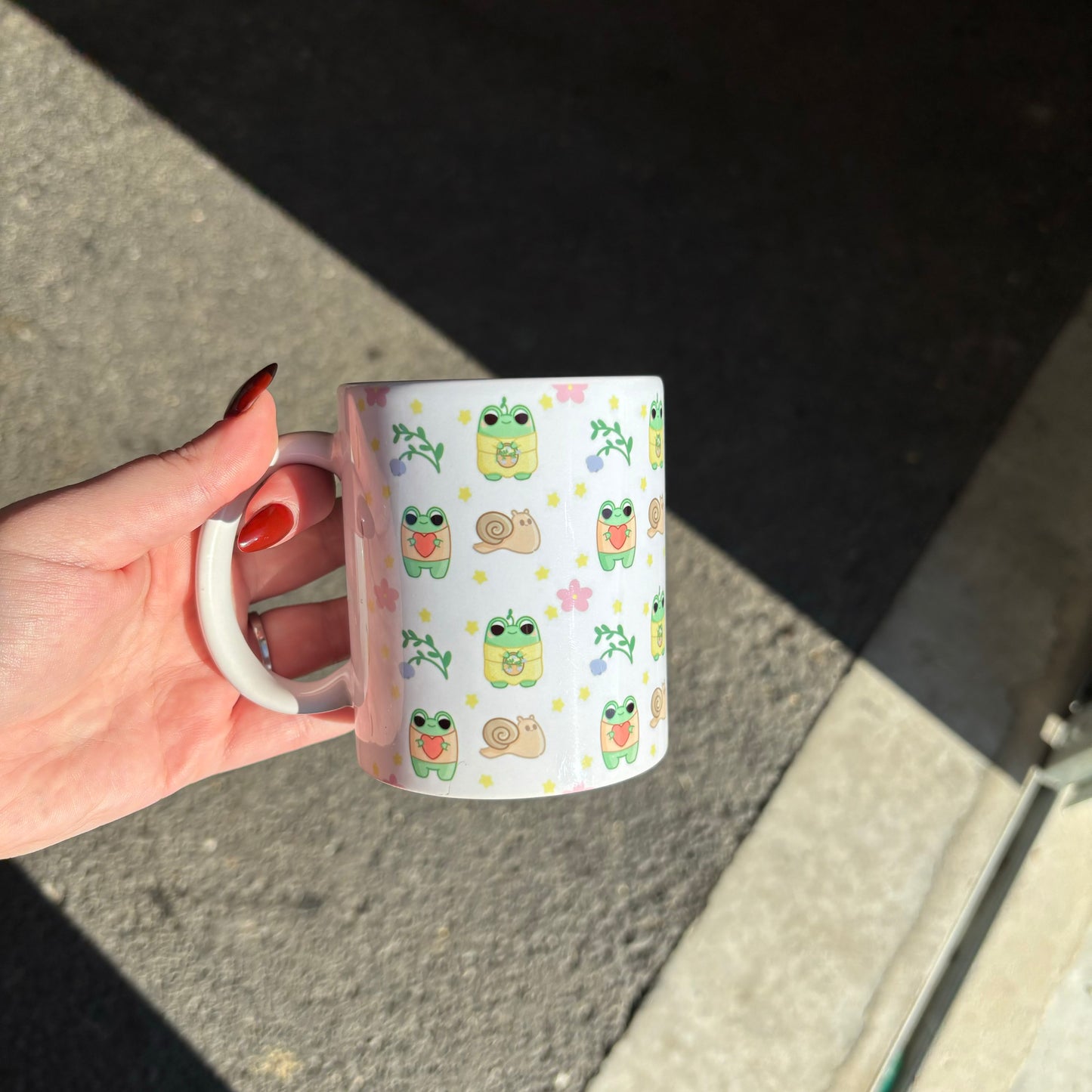 Garden froggy mug