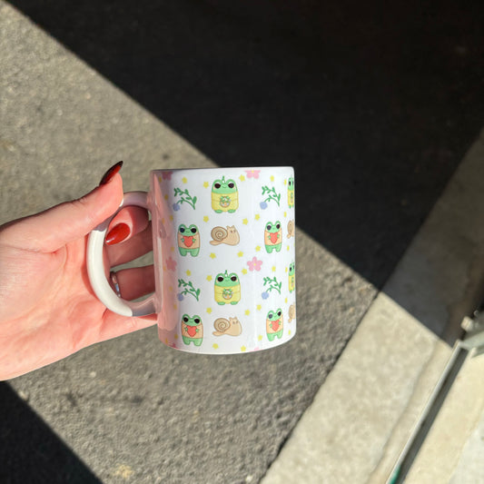 Garden froggy mug