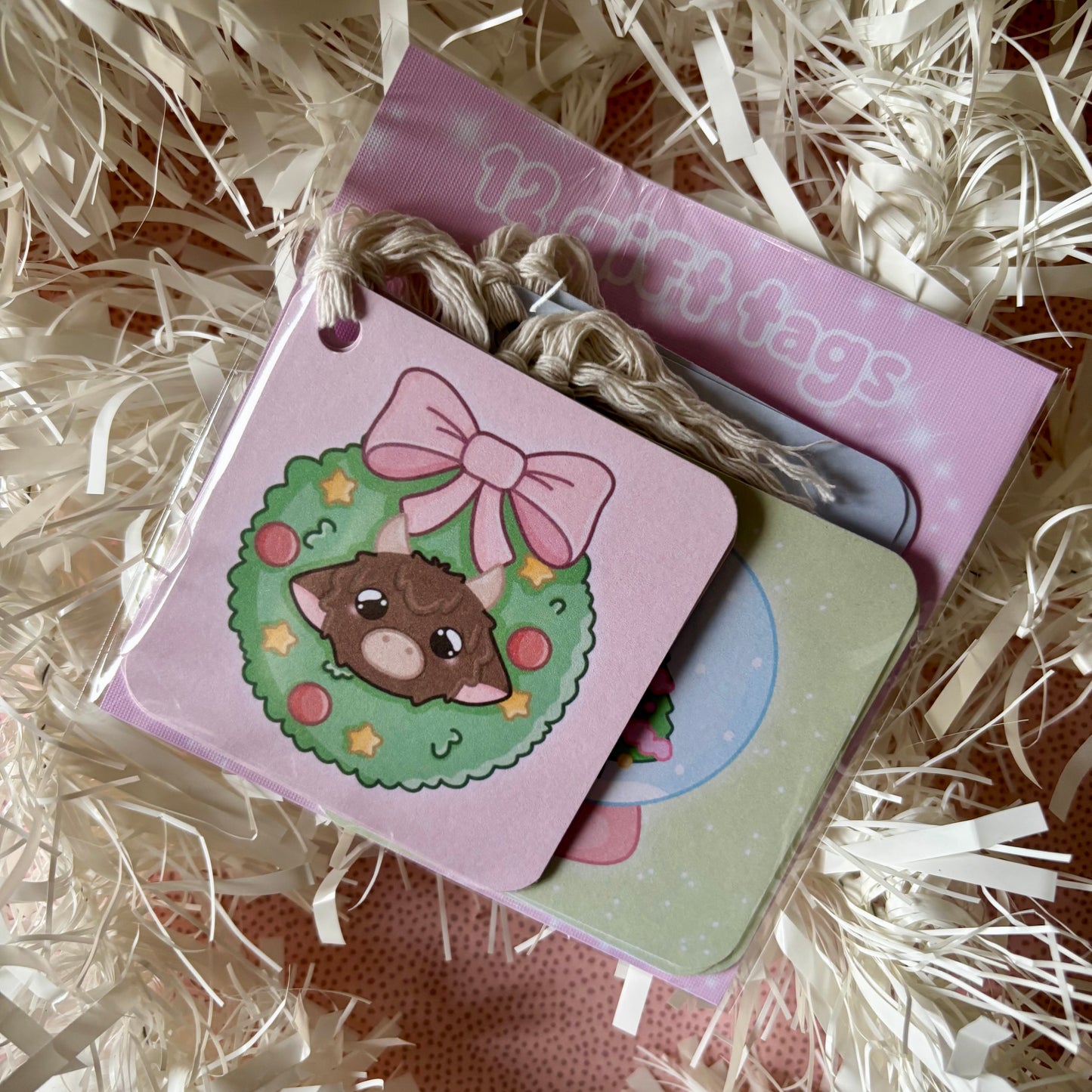 12 pack of kawaii Christmas gift tags