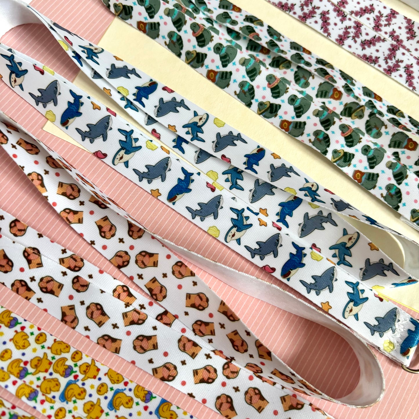 Satin lanyard | Kawaii, Sharks, cute, Merch, Aesthetic