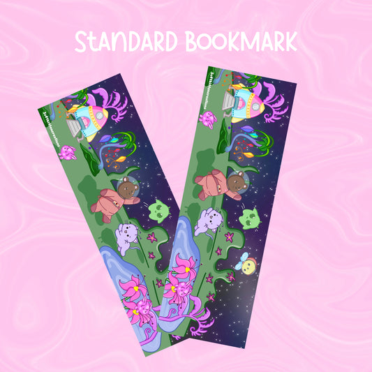 Summer 2025 Bookmark | bookish, booktok, aesthetic, cute, illustrated, fun, cartoon, character