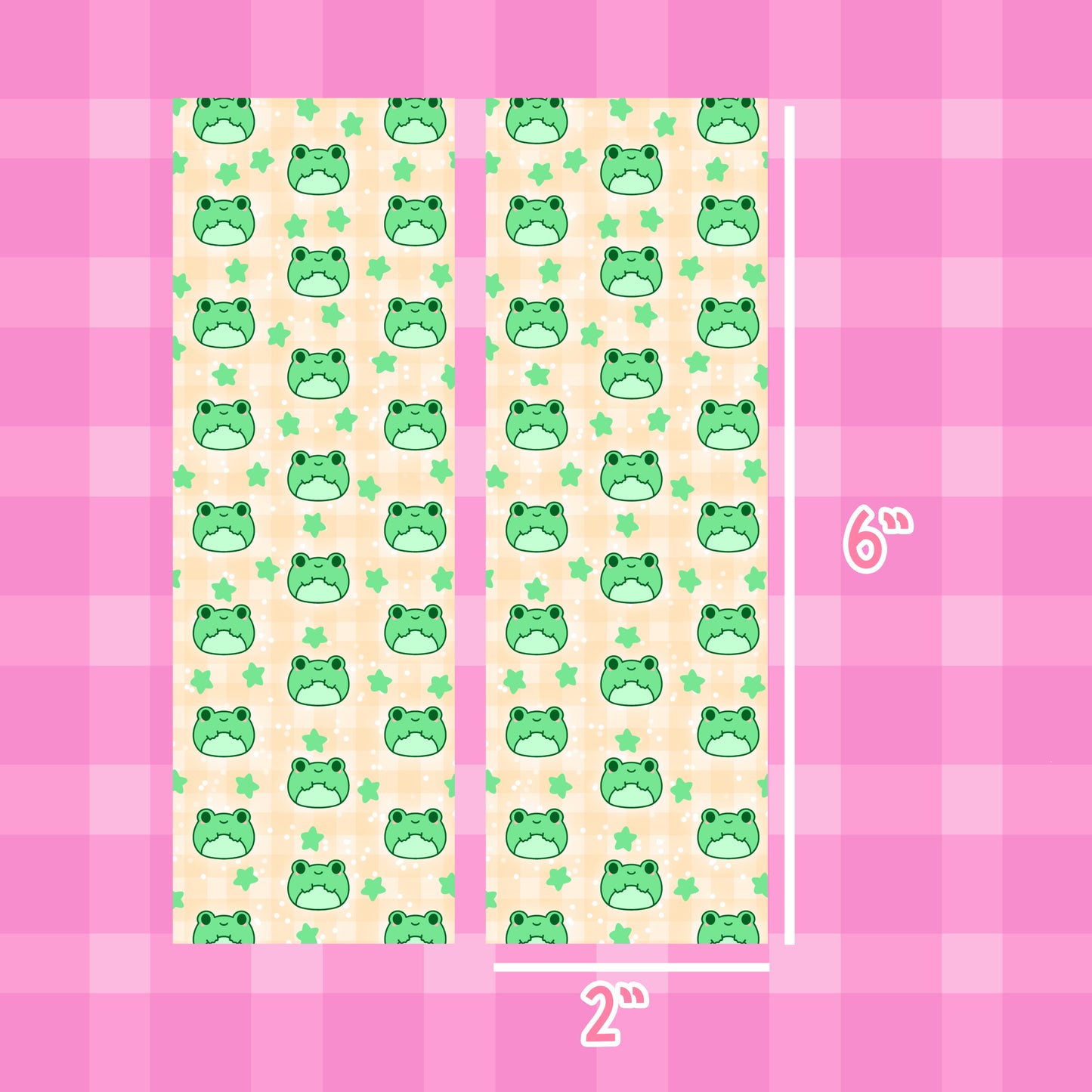 Kawaii chubby frog bookmark