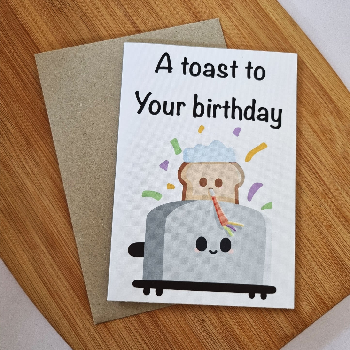 A toast to your birthday card