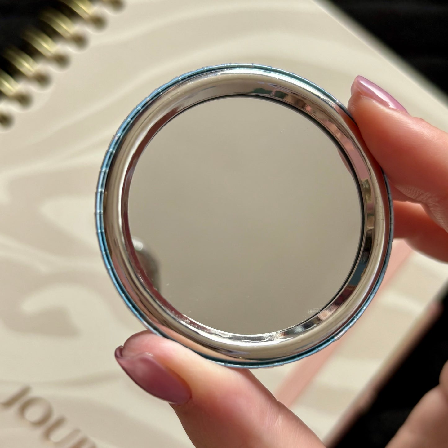 Kawaii sharks pocket mirror