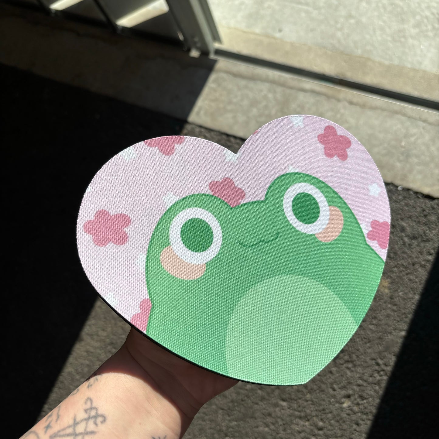 Kawaii frog mousepad