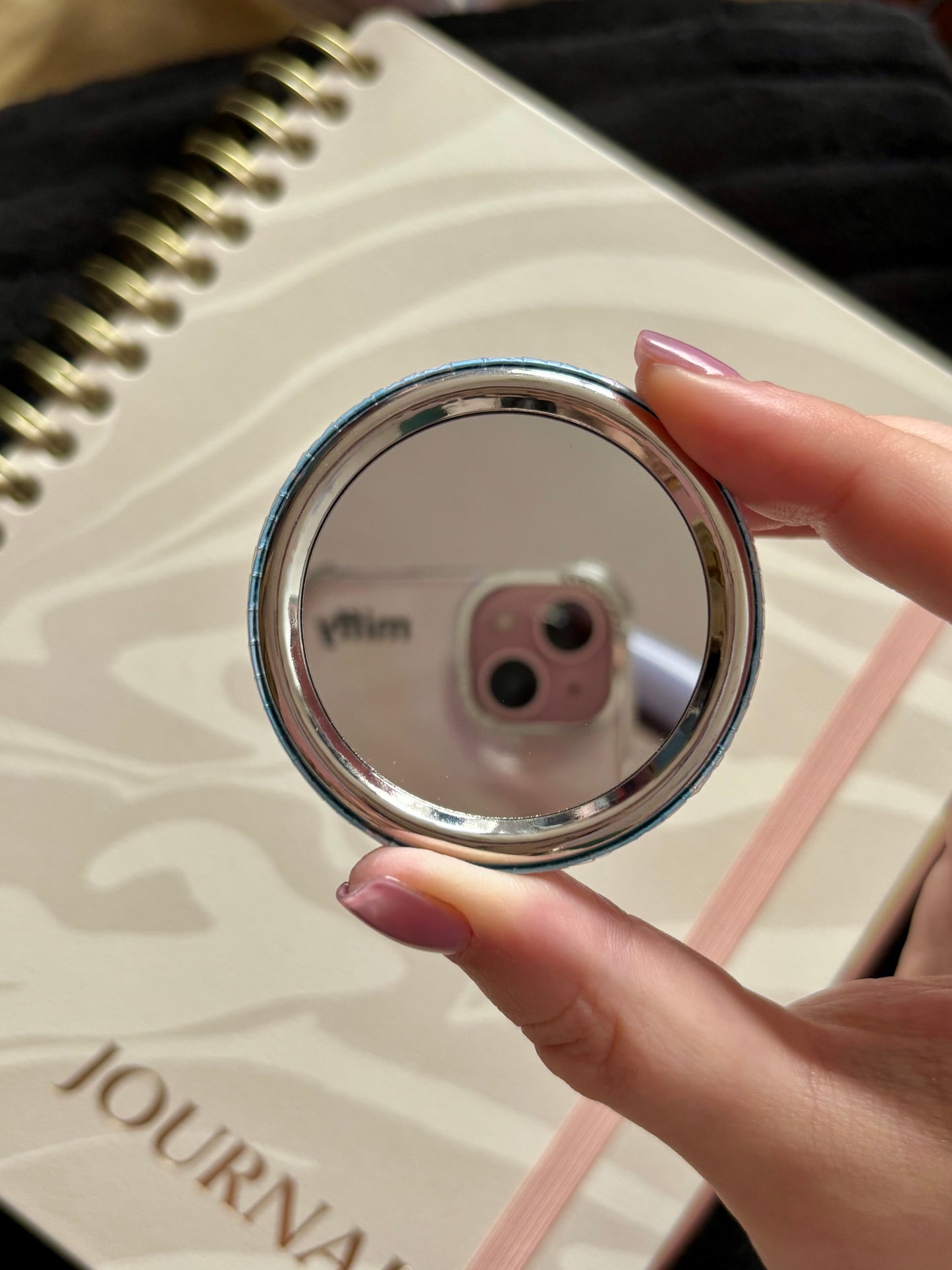 Kawaii sharks pocket mirror