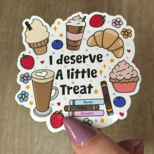Little treat die cut sticker