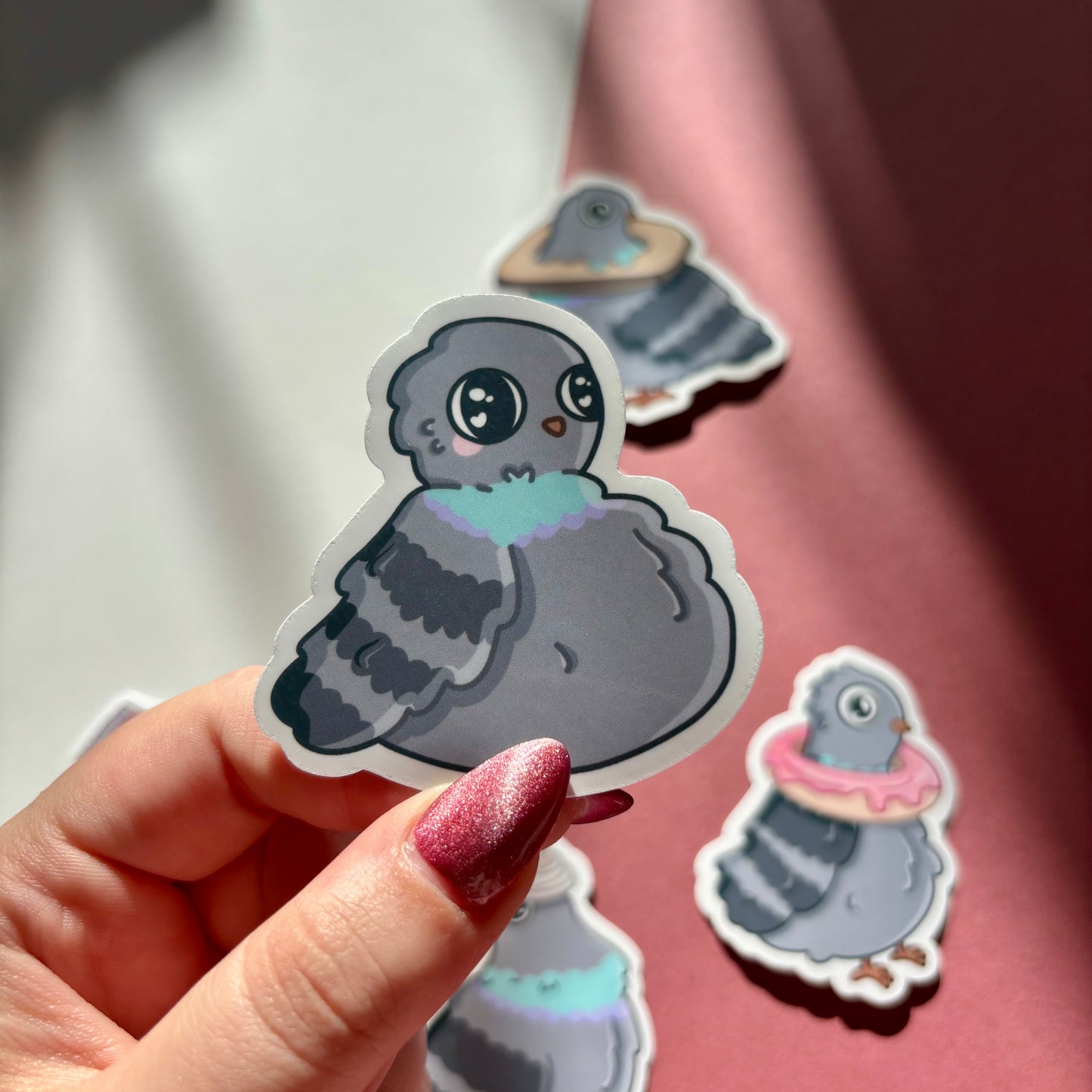 Silly pigeon sticker pack