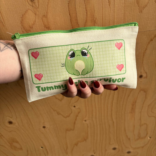 Tummy ache survivor zip pouch