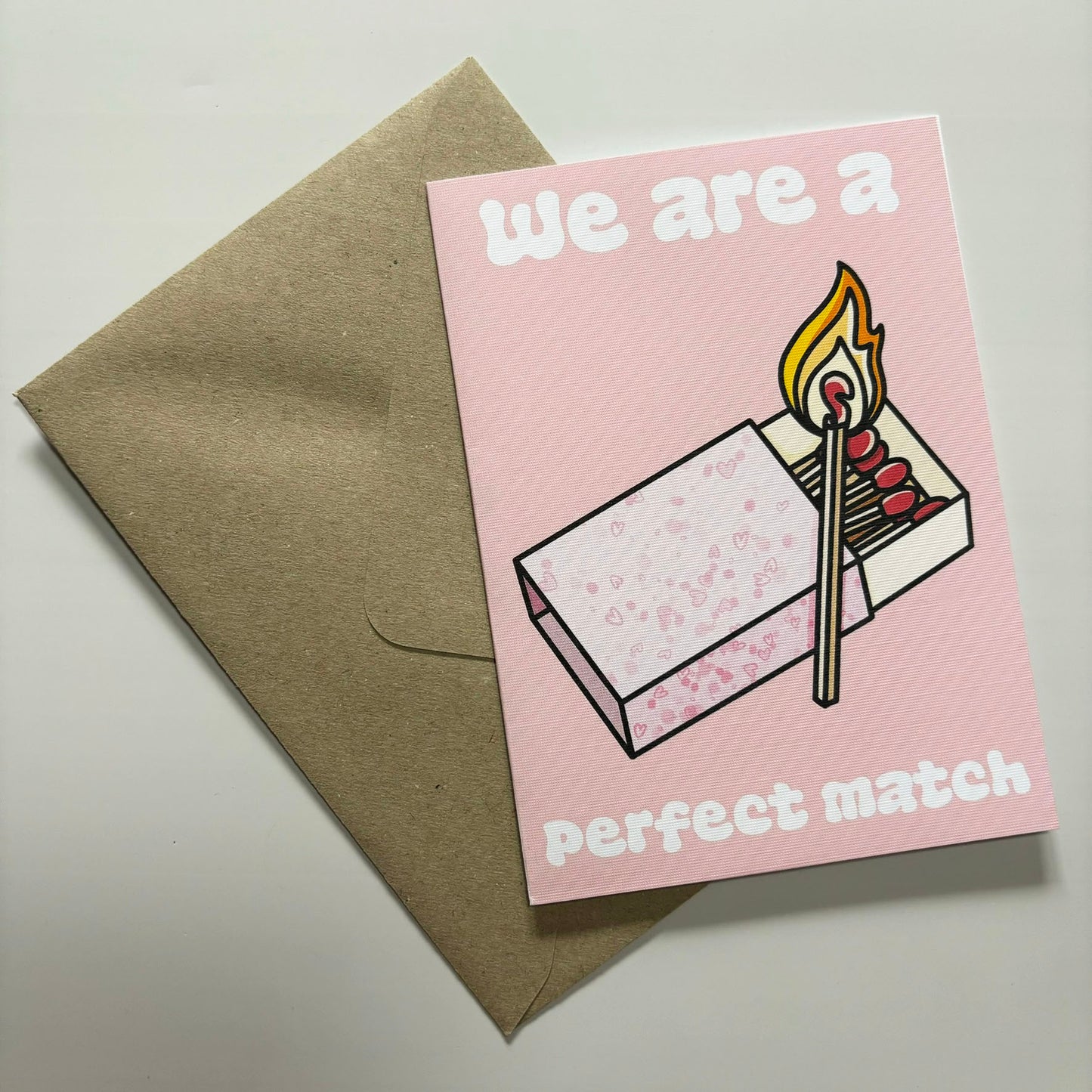 Perfect match greetings card