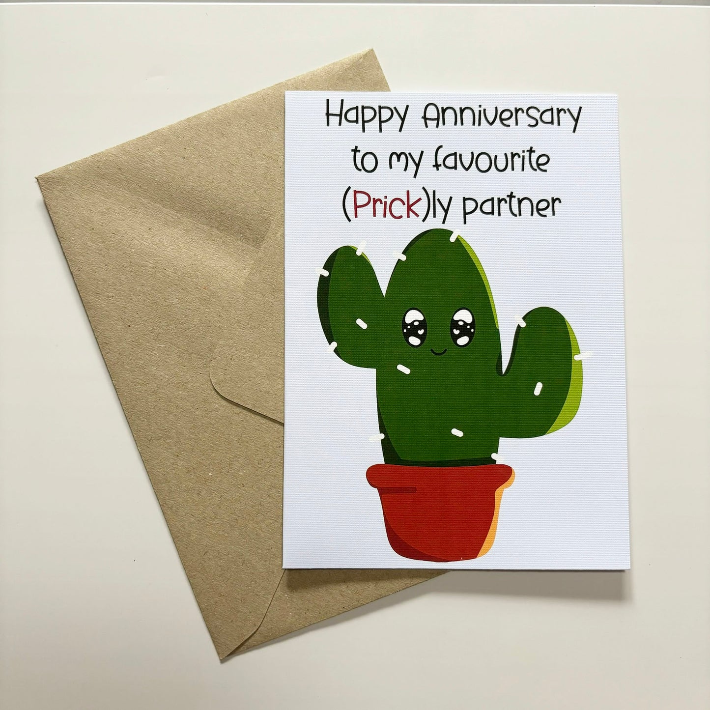 Prickly partner sarcastic greetings card