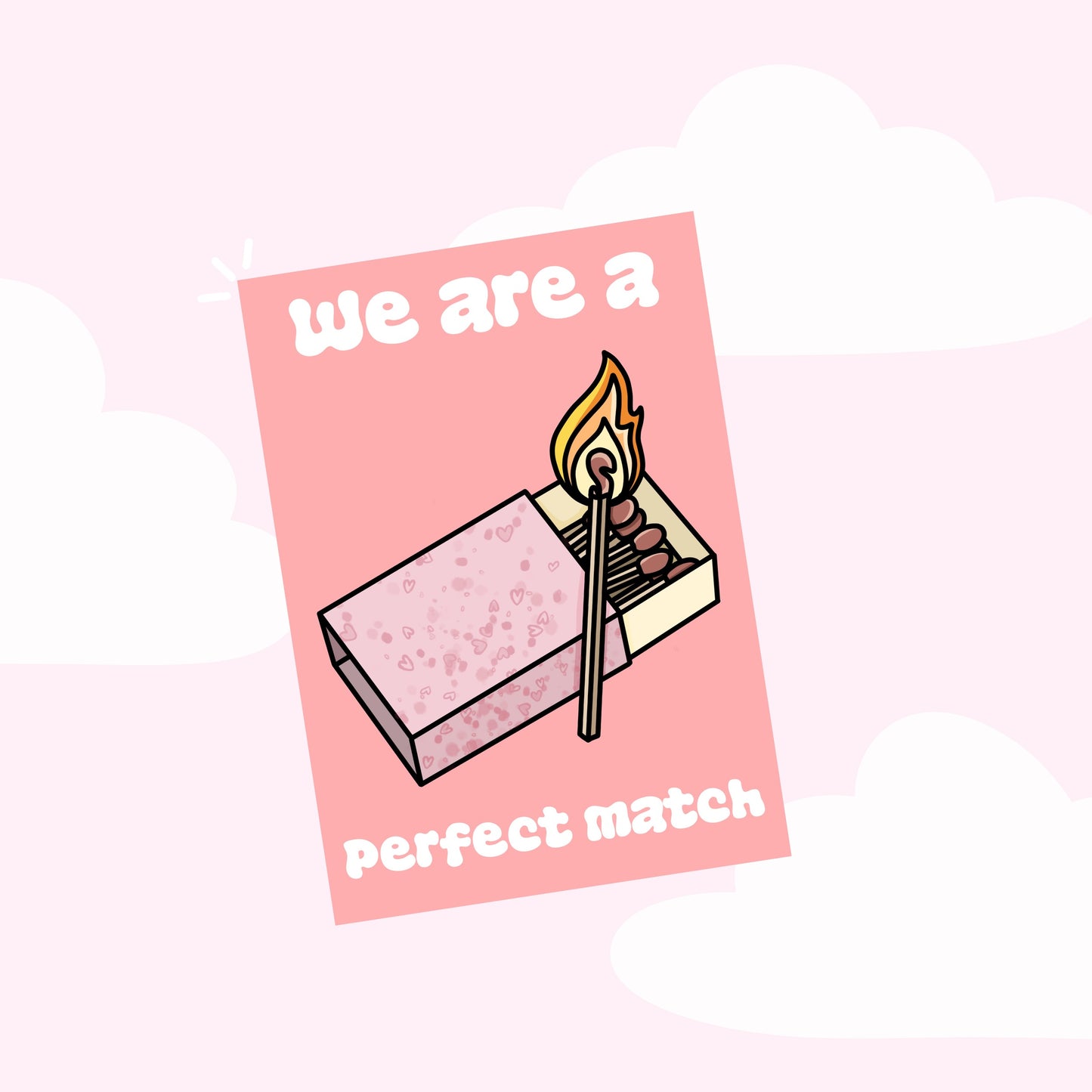 Perfect match greetings card