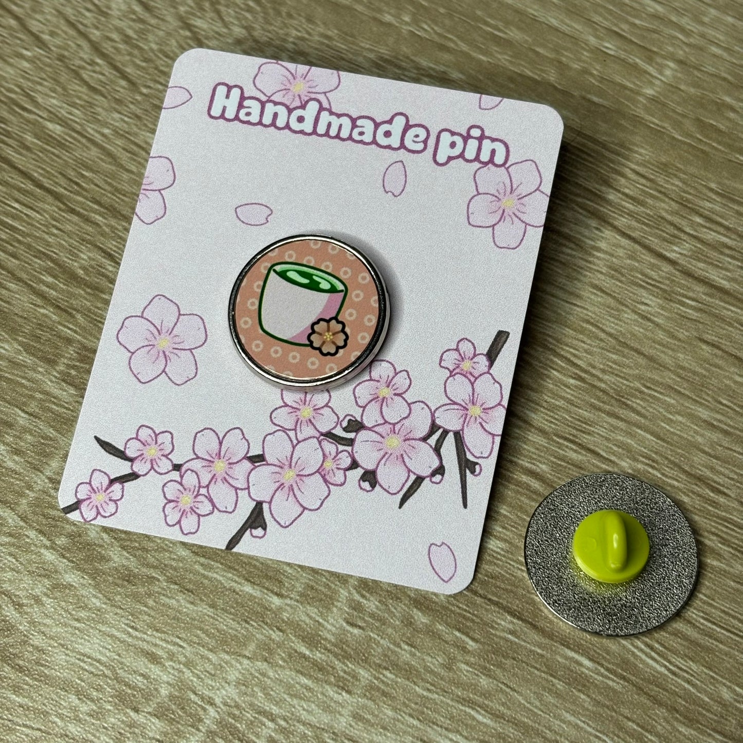 Matcha pin | cherry blossom, food, drink, aesthetic, Japan, kawaii, pink