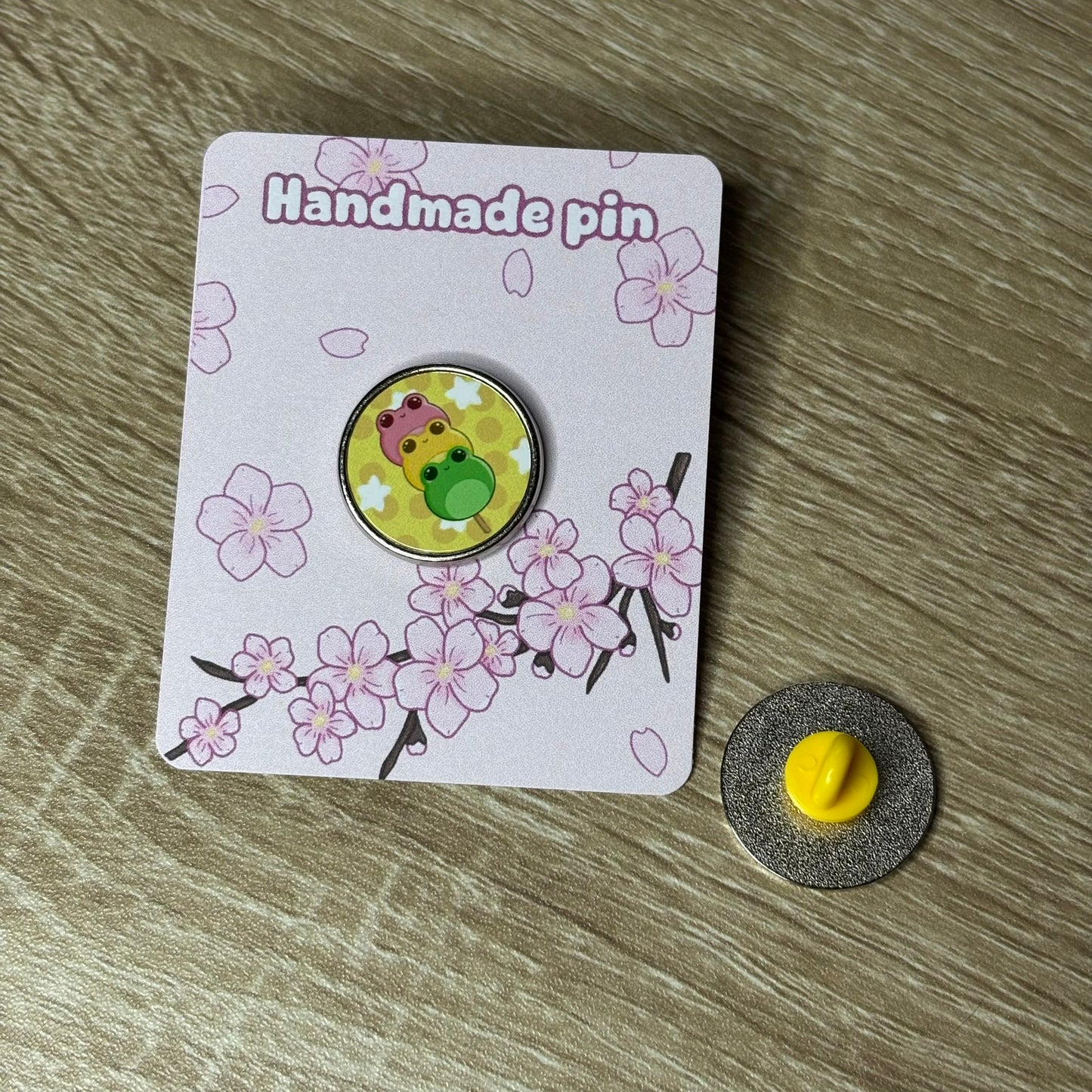 Froggy dango pin | Collectable, Japan, Kawaii, colourful, badges, pins, aesthetic