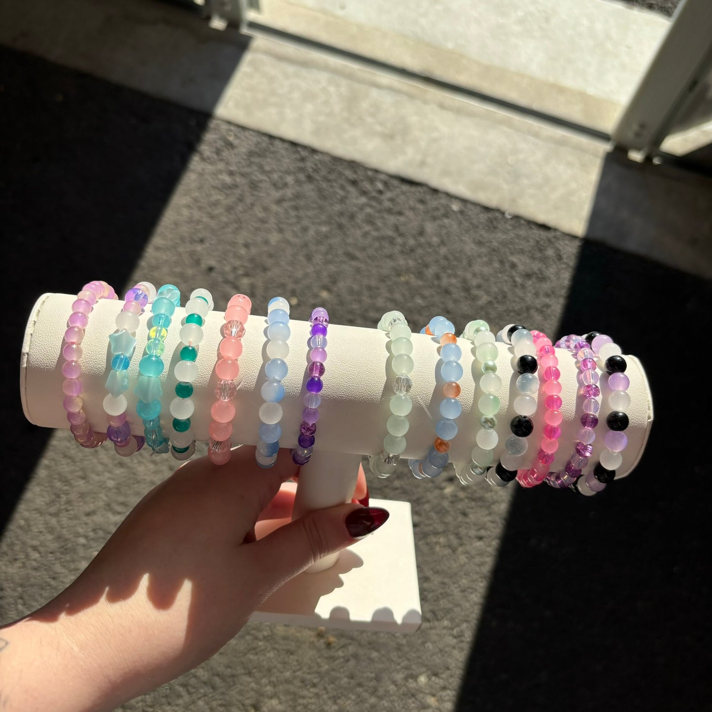 Random glass bracelet