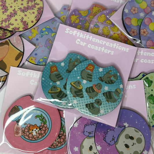 Kawaii car coaster set | car accessories