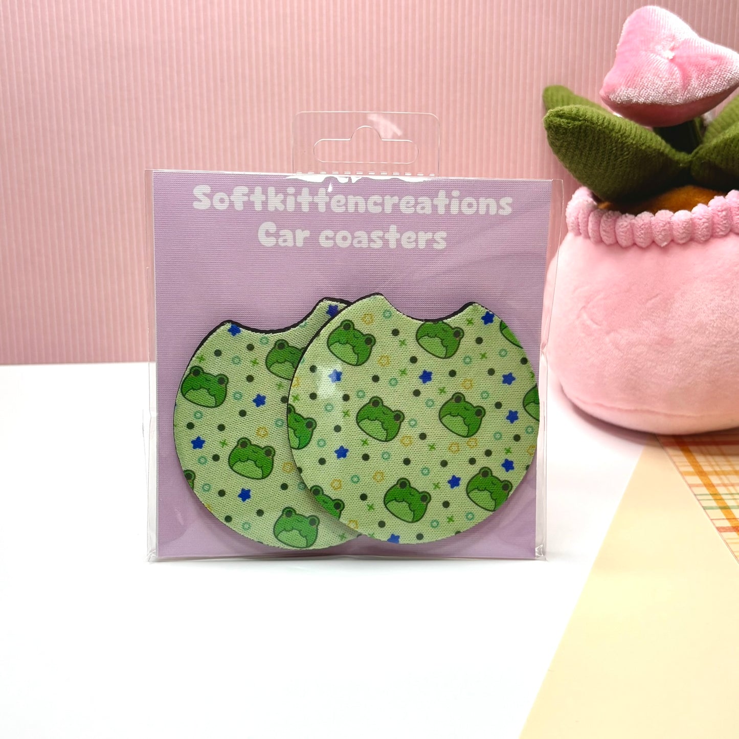 Kawaii car coaster set | car accessories