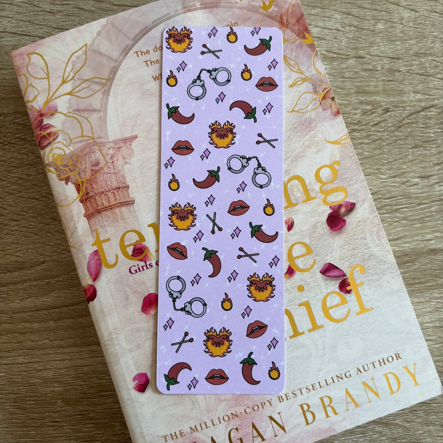 Spicy romance bookmark