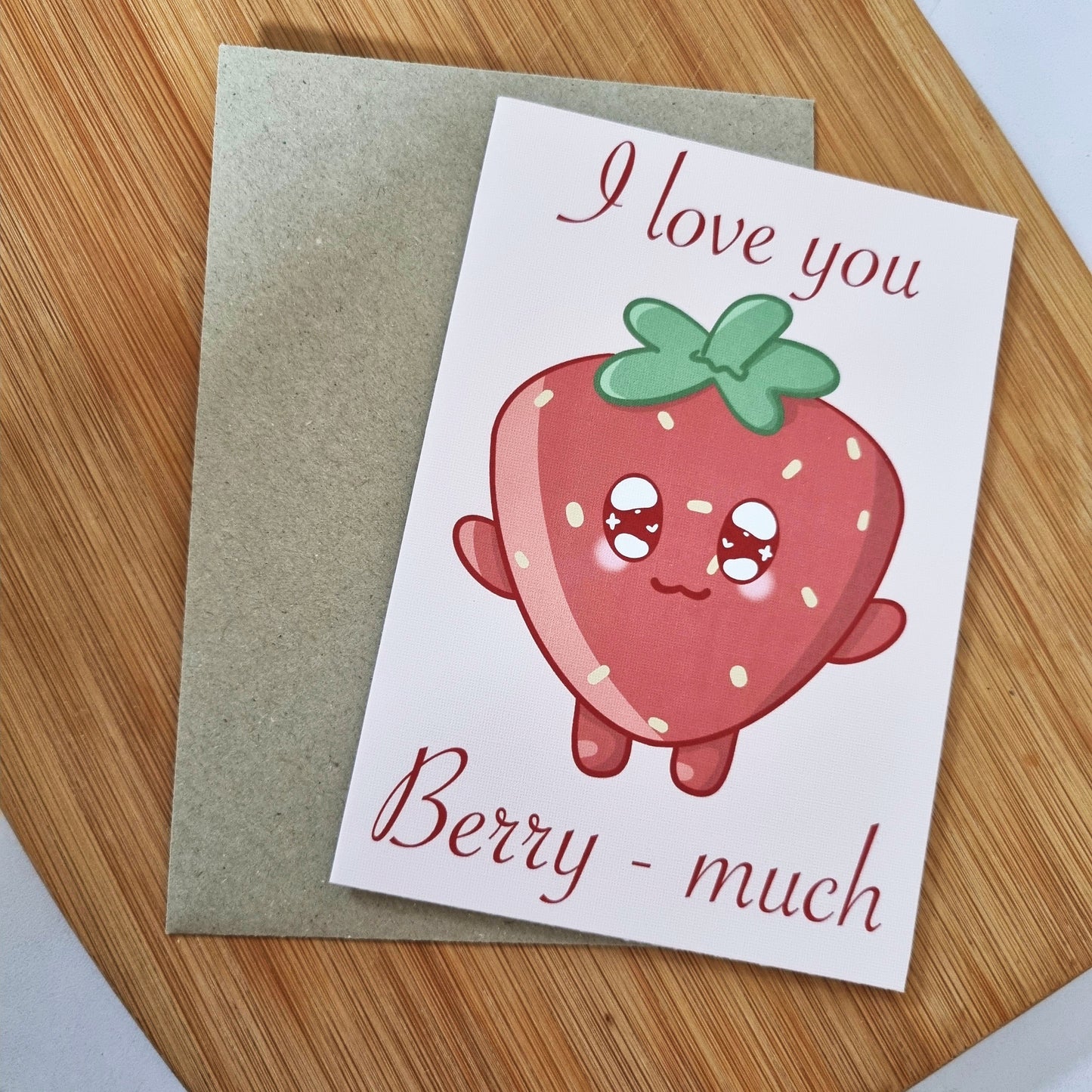 I love you berry much card